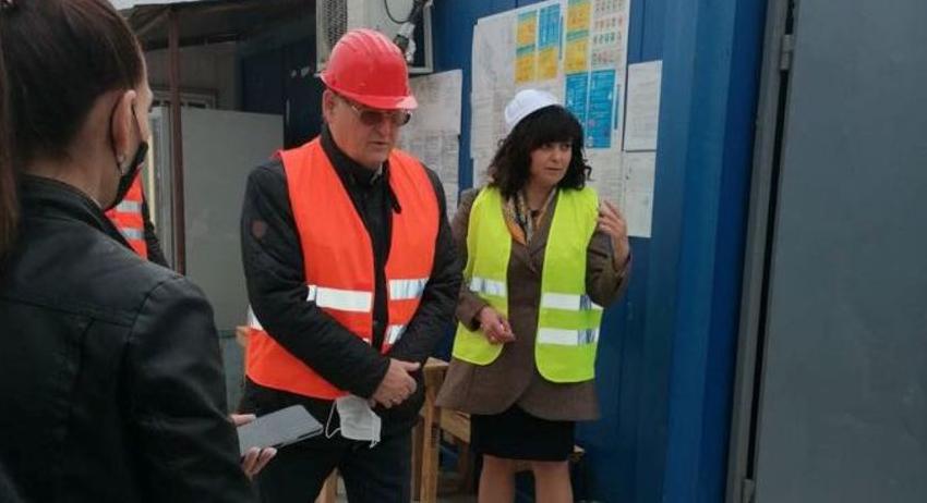 Управителят на ВиК показа на кмета на Шумен строежа на пречиствателната станция  