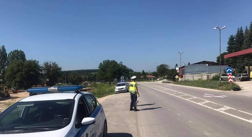 Полицейска акция за контрол на движението на мотоциклети