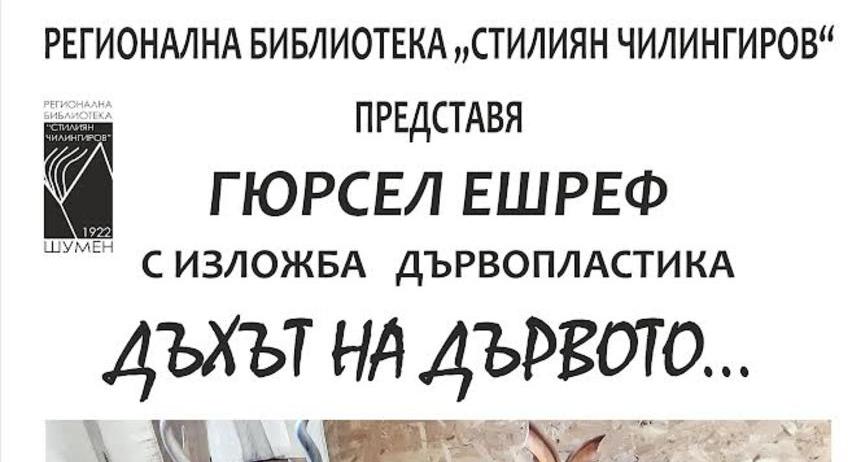 Откриват изложба дървопластика „Дъхът на дървото...“ в РБ „Стилиян Чилингиров“