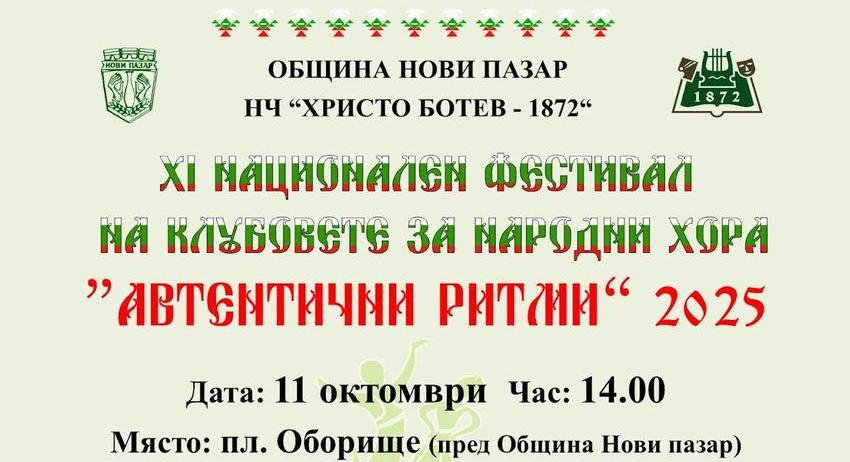 Предстои Националният фестивал „Автентични ритми” в Нови пазар
