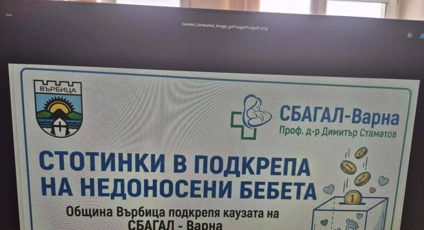 Община Върбица се включва в кампания за набиране на средства за недоносени бебета